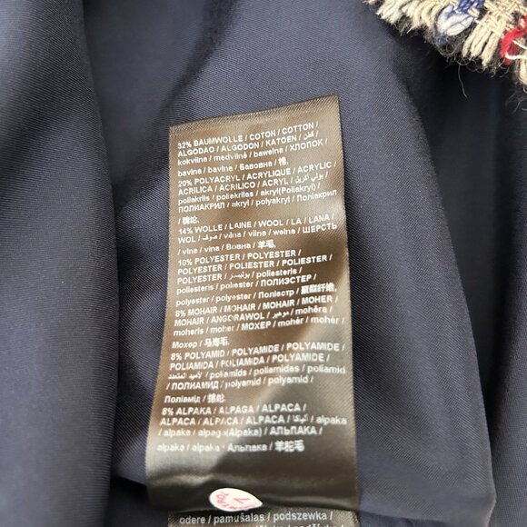 Luisa Cerano Charcoal Grey Tweed Miniskirt Size EU 36 - Picture 8 of 10